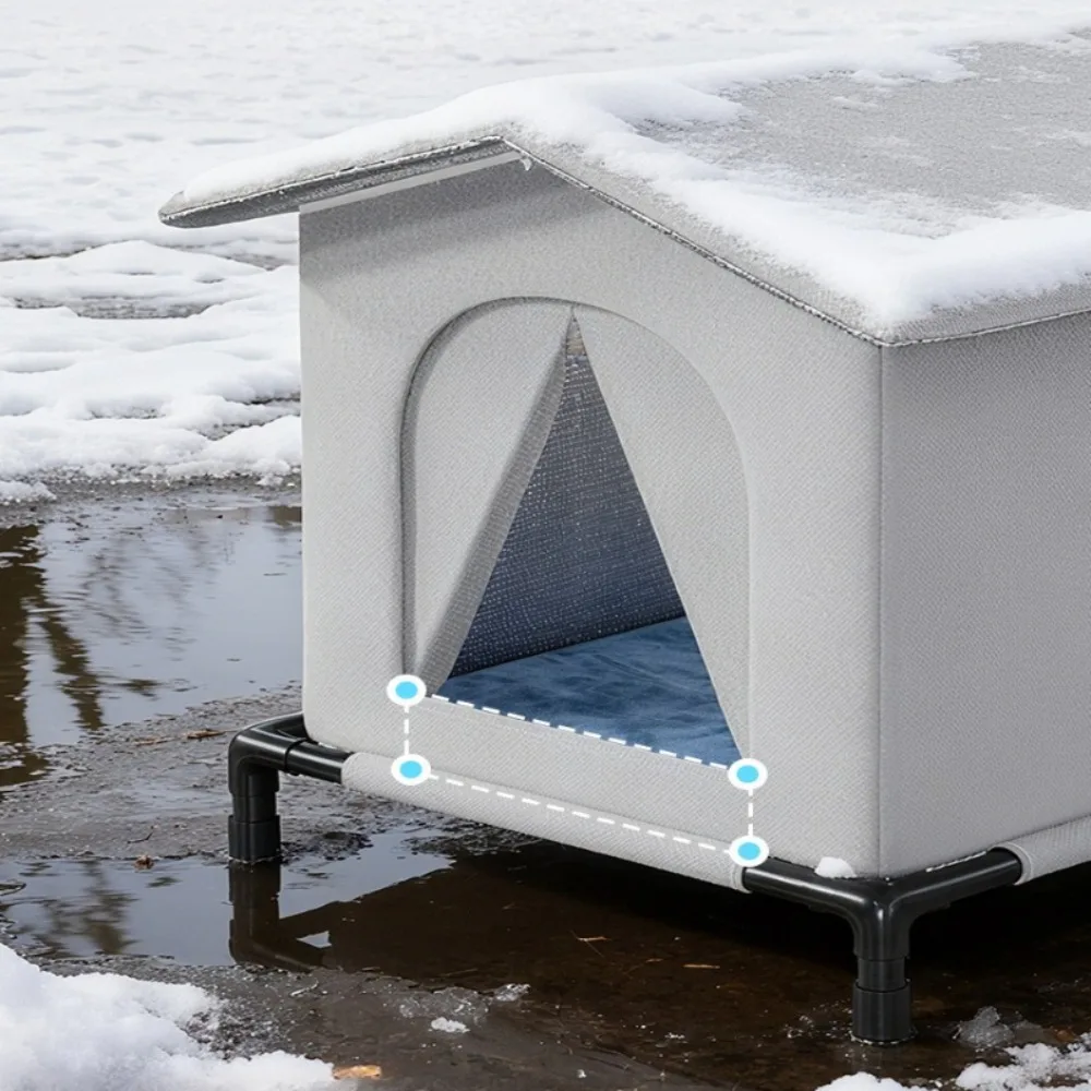 Outdoor Stray Cat Nest Autumn and Winter Thickened Warm Cat Accessories Windproof Enhanced Cat's House Waterproof Pet Products