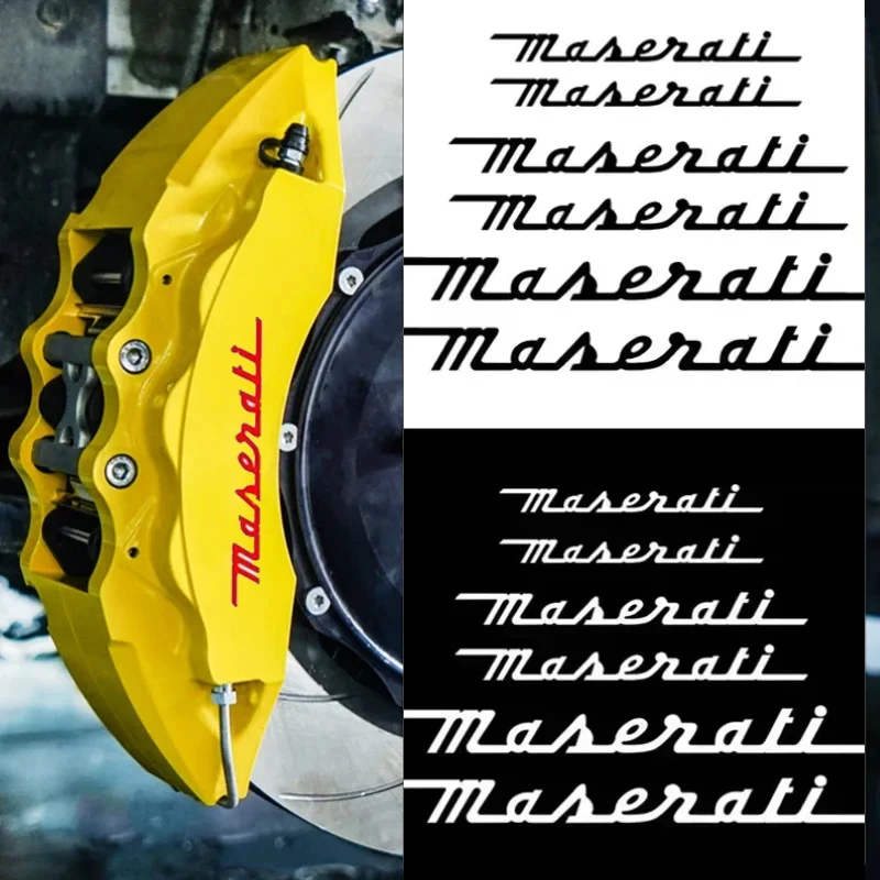 Pegatinas de Vinilo PET para Caliper de Freno de Coche, para Maserati Ghibli GranSport GranTurismo Levante Quattroport MC12 MC20