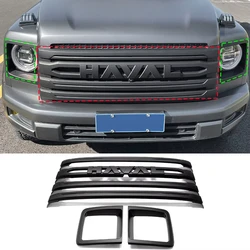 For Great Wall GWM Haval H9 2024 2025 Front Face Racing Grille Net Insect Proof Mesh Cover Styling Exterior Sticker Accessories