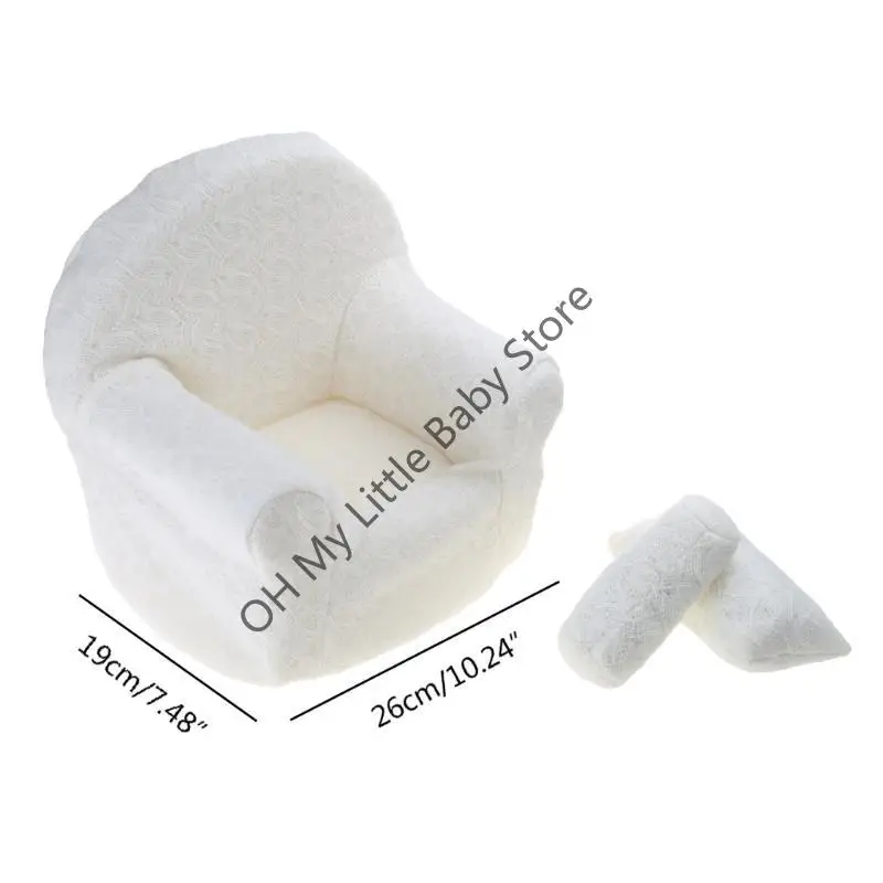 M76C 3 قطع من دعائم التصوير الفوتوغرافي لحديثي الولادة، مجموعة وسائد أريكة للأطفال الرضع