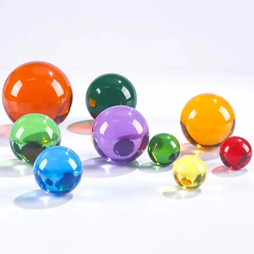 

K9 Multicolor Color Crystal Glass Ball Lens Ball Crystal Ball Stand For Sphere Photography Decoration Home Decorative Ball Globe