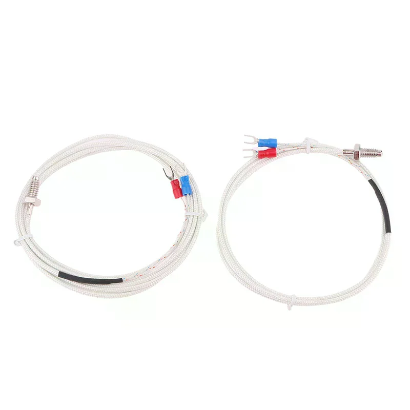 

Кабель термопары типа K M6 1 м 2 м, винтовой датчик температуры, зонд 0-800 C для регулятора температуры REX-C100, термостат