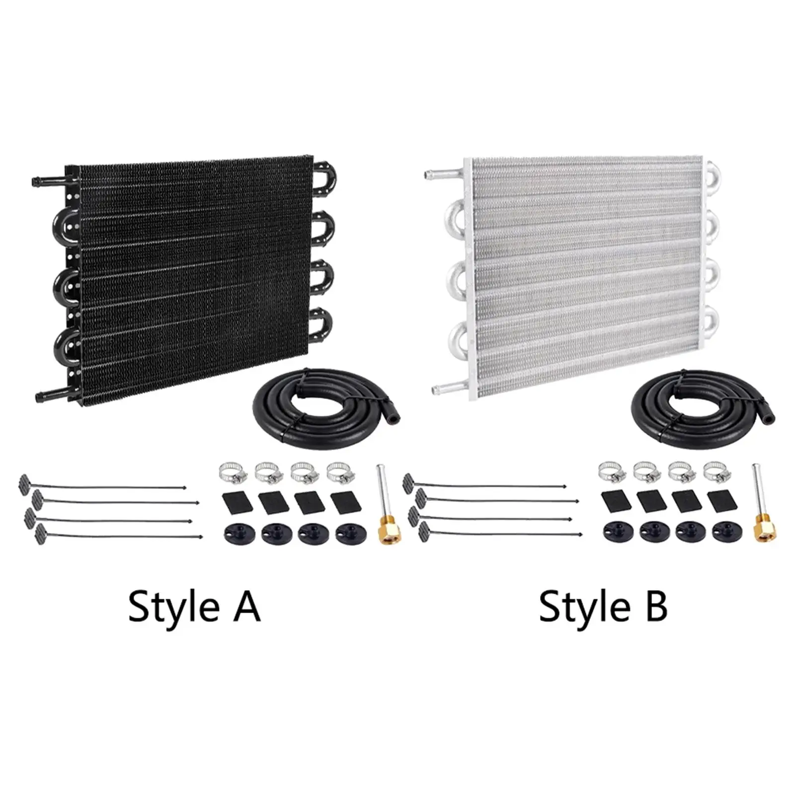 

Car Oil Cooling Kit Universal Metal Transmission Accessory Easy Install for Engine Performance Enhancement