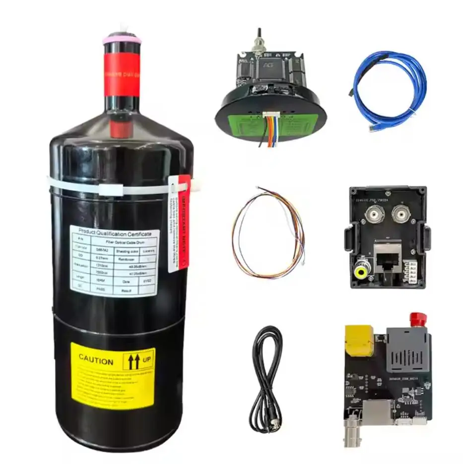

5km/10km/15km/20km/30km FPV Fiber Optic Image Data Module Kit Anti-Interference Sky End Ground Receiver for Drone Accessories