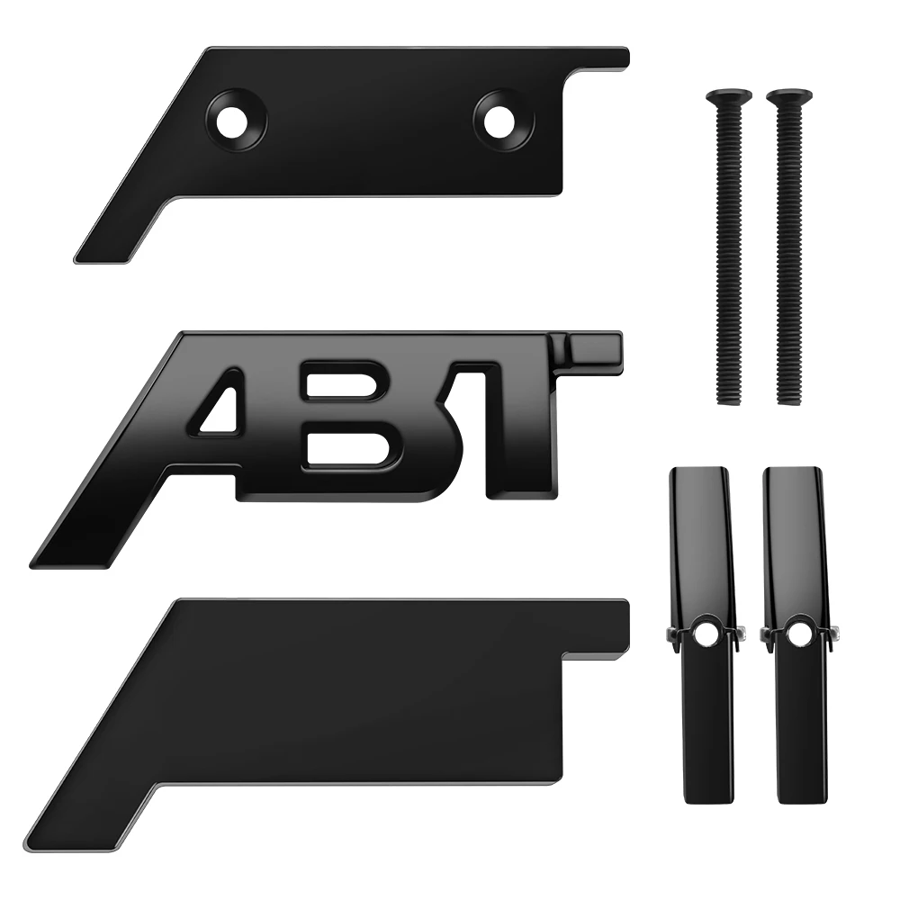 1 مجموعة ABT مصبغة لأودي ملصق أسود ABT شعار ملصق ABT الشوايات ملصق ل Volkswagen VW أودي تصفيف السيارة أودي الشارات