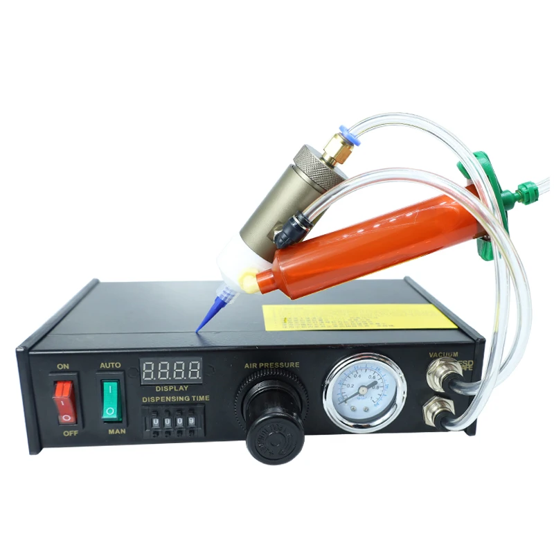 

Комплект для ручного дозирования клея: клапан для дозирования анаэробного клея, полуавтоматический контроллер, дозирующее оборудование