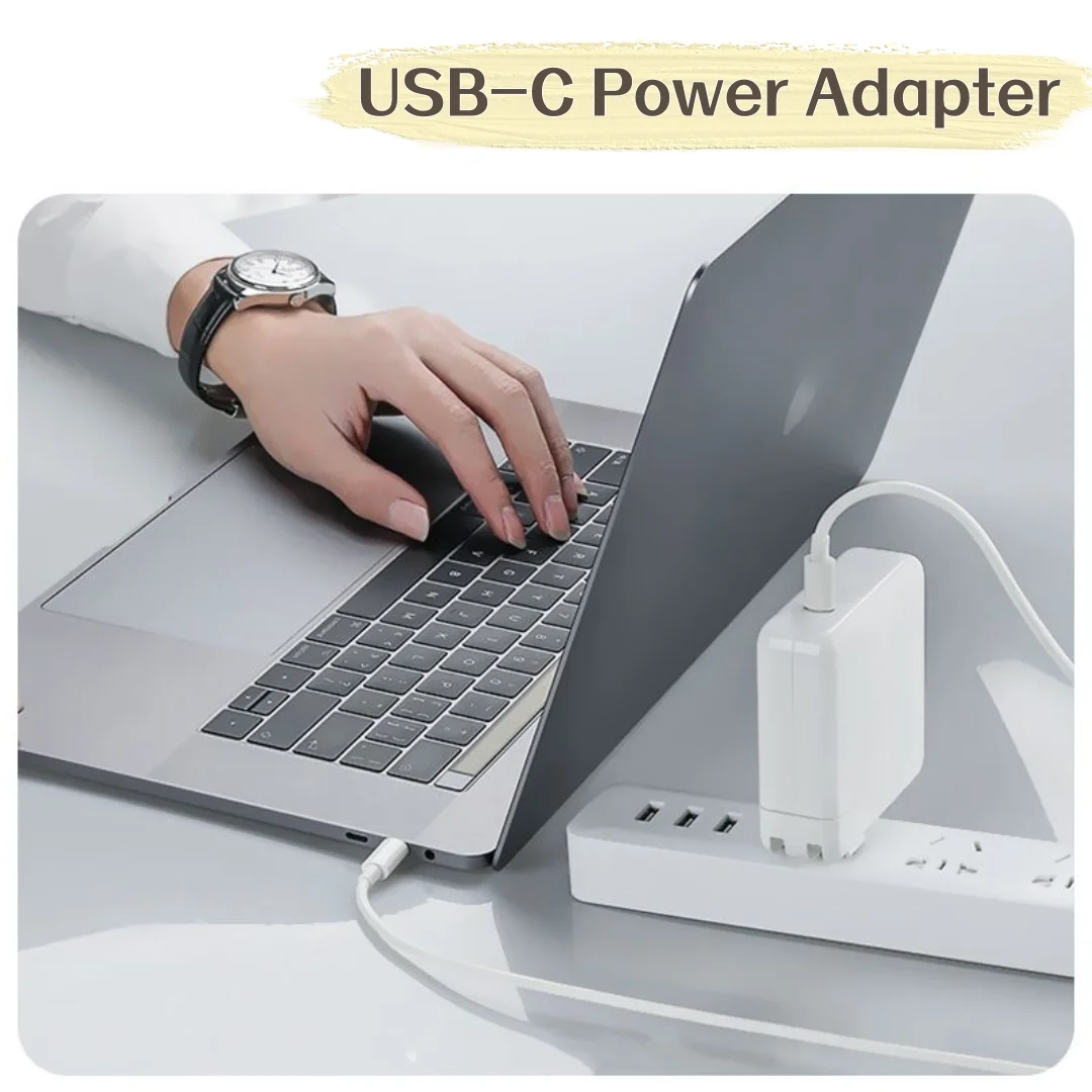 Imagem -02 - Usb-c Adaptador de Energia para Laptop Tipo-c Carregador Rápido para Macbook 12 13 Apple Xiaomi Huawei Etc. Carregador Usb-c Cabo 2m 30w 61w 87w 96w pd