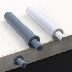 5pcs Cabinet Catches Damper Buffer ABS Hided Door Stop Push to Open for Cupboard Drawer Reduce Noise Bedroom Kitchen Gray White