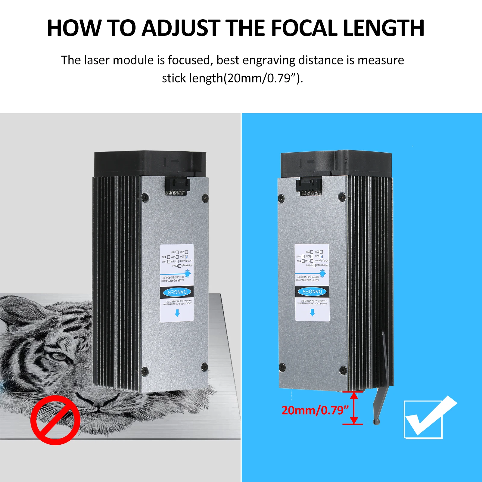 Laser Carver Metal Marking Engraving Machine Set Metal Marking Engraving Machine Set With 20W Aluminum Alloy Marking Module