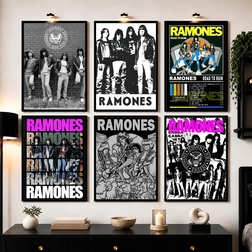 Road To Ruin R-Ramones Poster Wall Art Sticker For Living Room Bedroom Bar Home Decor Mural Painting Decoration