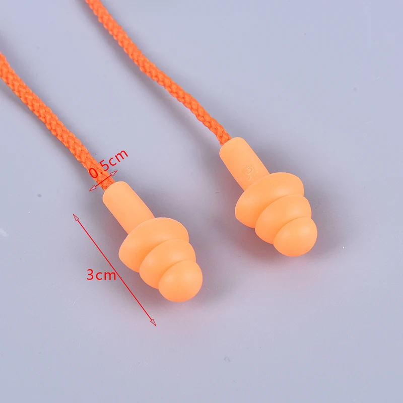 Chống Thấm Nước Bơi Tai Nghe Nhét Tai Tai Silicone Có Dây MềM MạI Chống Ồn Cho Người Lớn Trẻ Em Lặn Bơi Nước Thể Thao