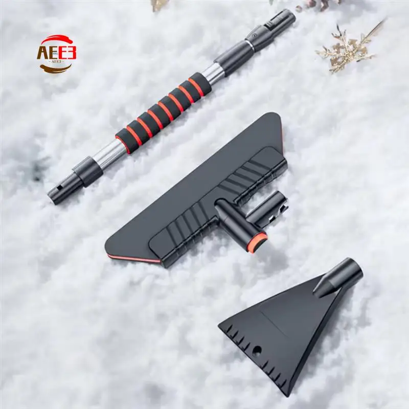 

AEE3-2 In 1 Car Snow Shovel Multifunctional Windshield Snow Remover Front Windshield Ice Scraping Defrost Broom