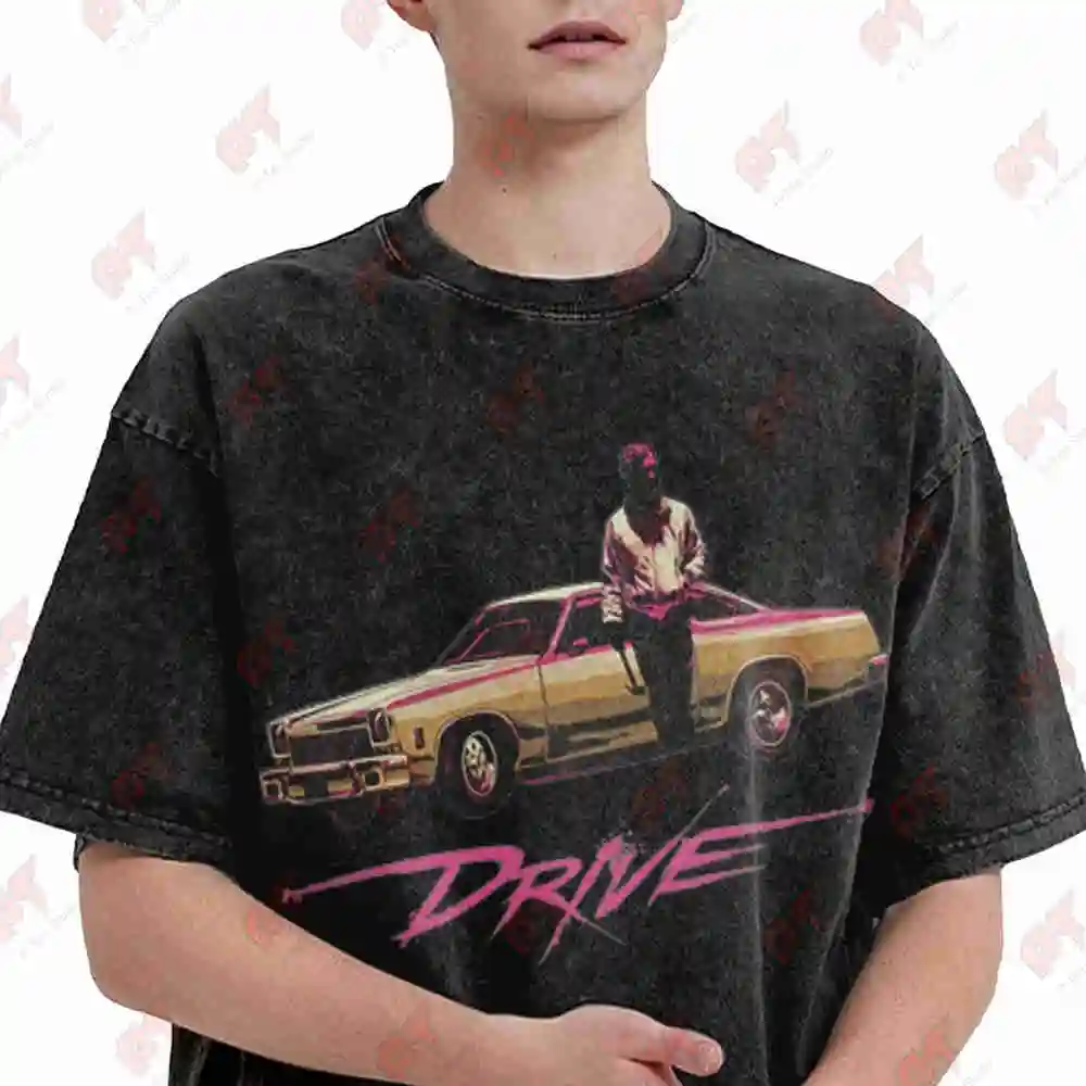 Drive Movie Ryan Gosling Vintage Washed Tee Pure Cotton T-Shirt