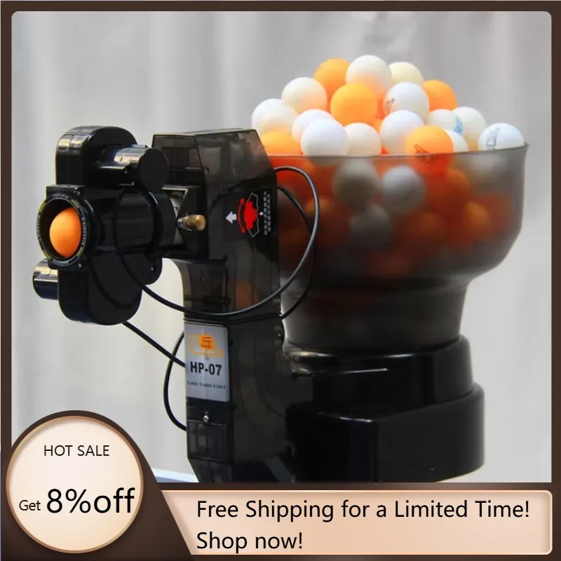 STLF HuiPang S1001 Professional Team Table Tennis Automatic Serve Machine Training Robot ABS Plastic Frame 9-Angle Adjust 30-80