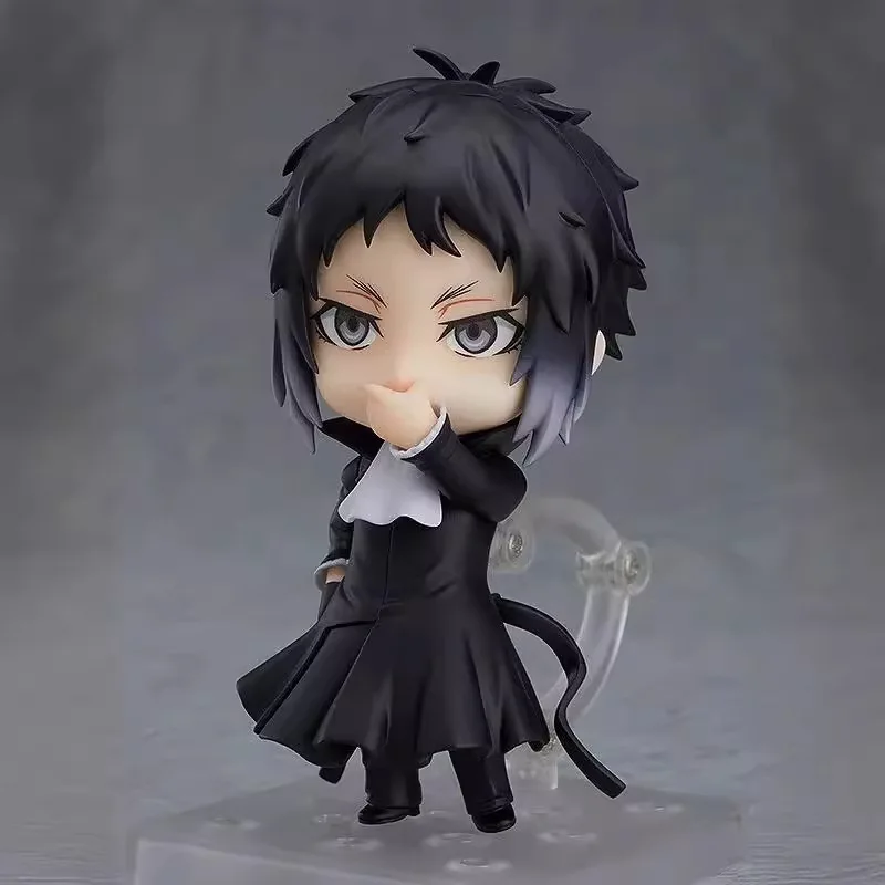 Figuras de acción del Anime Bungo Stray Dogs, Ryunosuke Akutagawa Q Version, articulación kawaii reemplazable, modelo de juguete de PVC, regalos en caja, 10CM