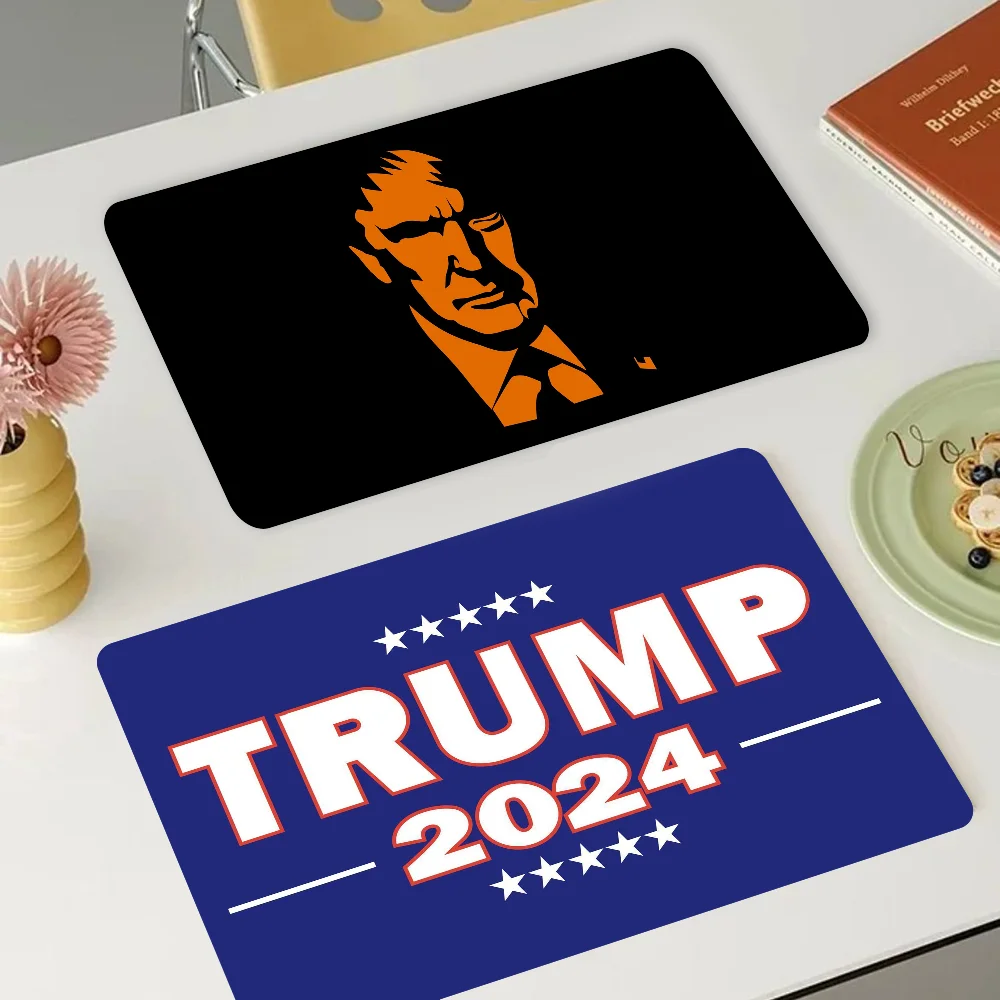 

Trump 2024 Coffee Tablewear Drain Pad Bathroom Square Absorbing Anti-slip Dry Mat Kitchen Placemat Dishes Cup Pad