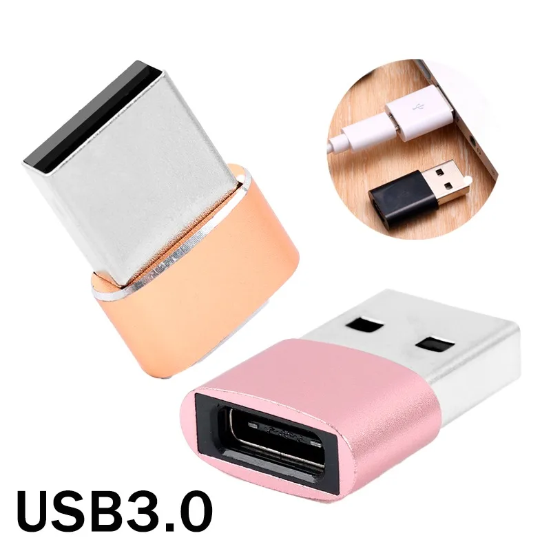 Two Styles Micro USB Female To Type C Male Adapter Converter Micro-B To USB-C For Android Smart Phone Tablet Phone Accessories