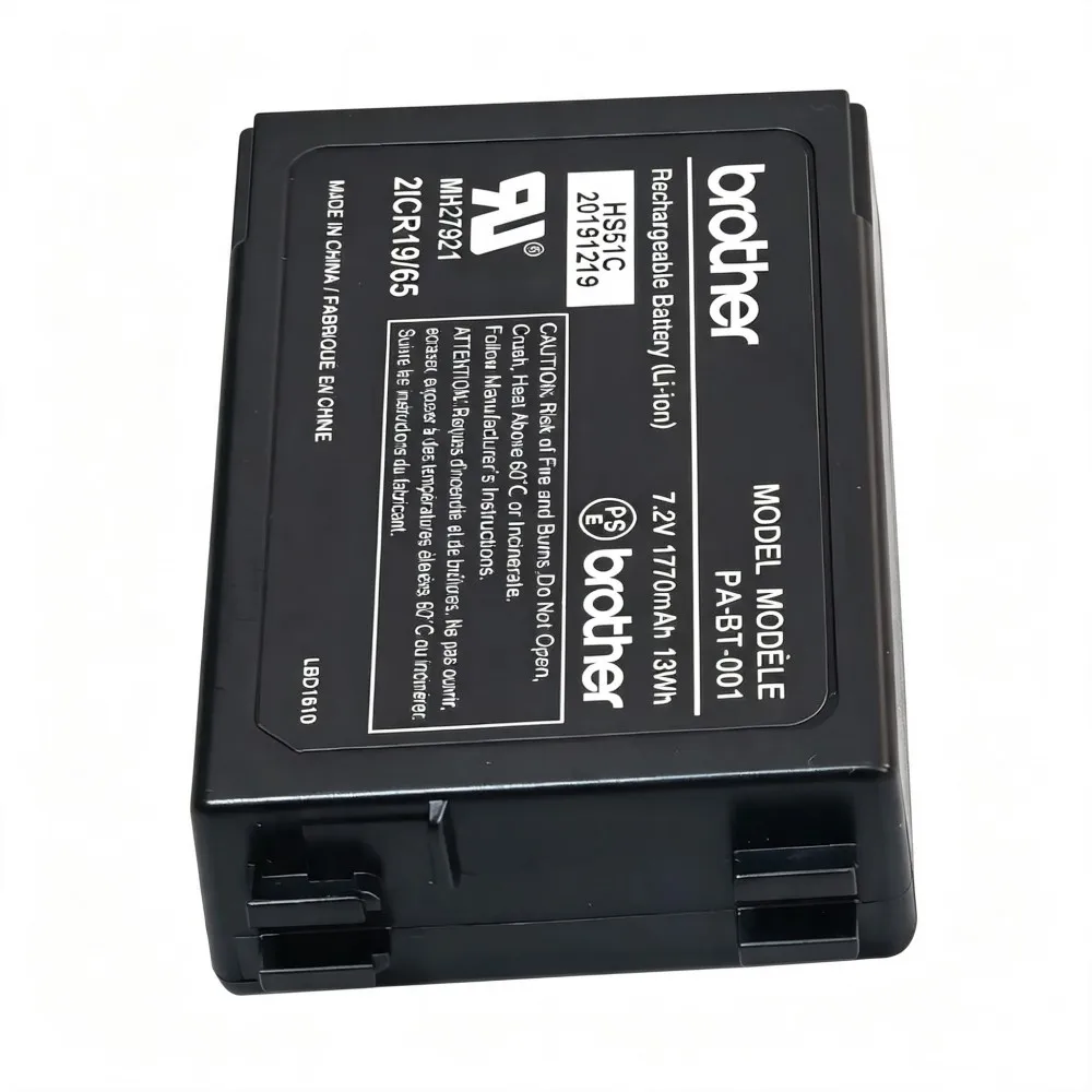 100%Original 1770mAh 7.2V for Brother PA-BT-001 Ruggedjet 3050 RJ-3050 Label Printer Battery