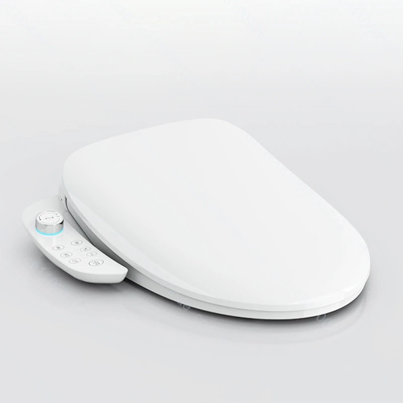 Smart Bidet Toilet Seat Heated Elongated Bidet Lid Cover Instant Heated Warm Air Dryer Feminine Wash Night Light Self Cleaning
