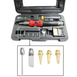 Gas Soldering Iron Ergonomic Precision Convenient Versatile Durable Professional Gas Soldering Iron Tip Set Cutting Blade Repair