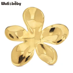 Wuli&baby Stainless Steel Flower Brooches For Women Unisex 2-color Lovely Little Flower Party Office Brooch Pins Gifts