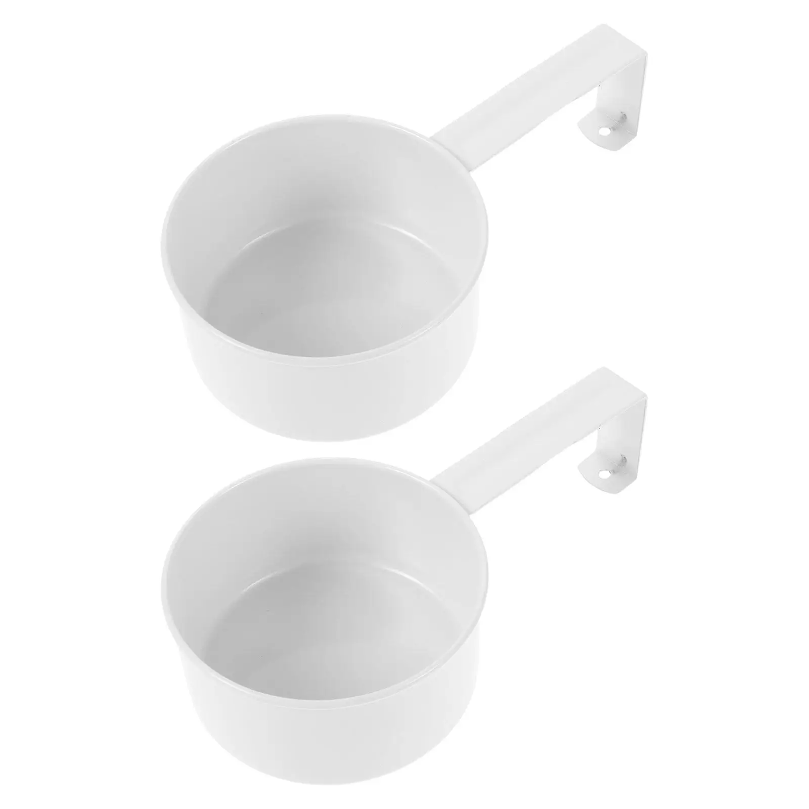 2Pcs Metal Measuring Scoop Iron Multi Purpose Laundry Powder Rice Flour Pet Food Portion Spoon Hanging Storage