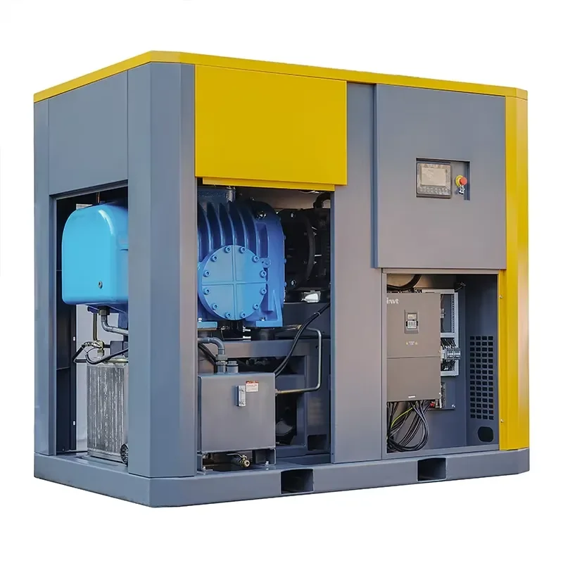 Energy Saving VSD 22kw 30kw 37kw 75-185kw Oil Free Screw Air Blower 0.8bar 1.0bar Blowers Vacuum Pump