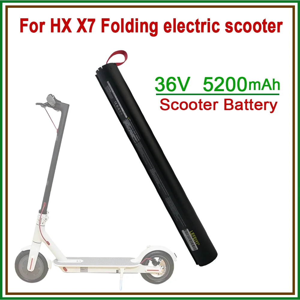 

36V 5.2Ah X7 Scooter Battery Foldable Built-in Rechargeable Batteries For Huanxi HX X7 Scooter Electric Scooter Battery 42v