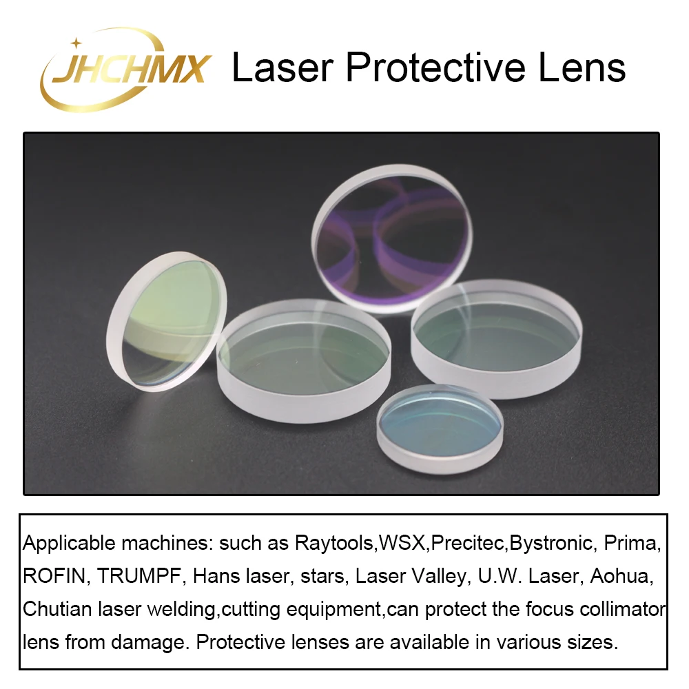 JHCHMX 10pcs/lot (Hot Sale) Laser Welding Protective Lens/Windows 18x2 27.9x4.1 30x5 37x7 for Raytools WSX Precitec Cutting