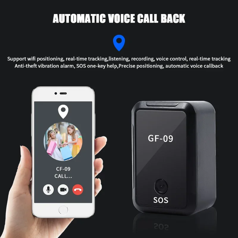 GF-09/GF-07 Mini Car GPS Tracker Anti-lost Locator Device Real Time Tracking Recording GF09 GF07 SIM Positioner wifi