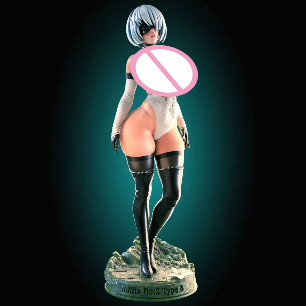 1/24 مقياس 80 مللي متر الراتنج الشكل Nier العصر الميكانيكي Yurha 2B تجميع Nsfw أطقم منمذجة المفكك غير مصبوغ ثلاثية الأبعاد لعبة الطباعة 1298 #3