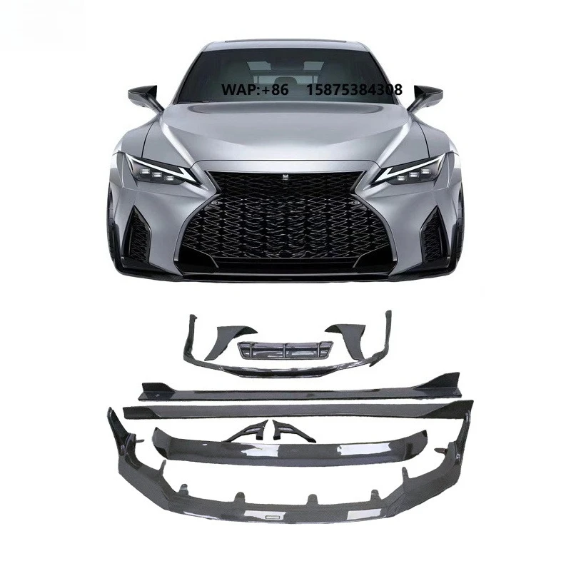 AR-T Style Carbon Fiber Body Kit for IS300 High Quality Primer Front/Rear Bumper Side Skirts Full Set Car Part