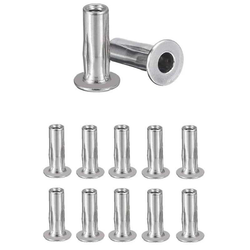 M5 Multi-Grip Rivet Nuts, 20Pcs Threaded Insert Nut 304 Stainless Steel Plus Nuts Construction Fasteners For Industrial