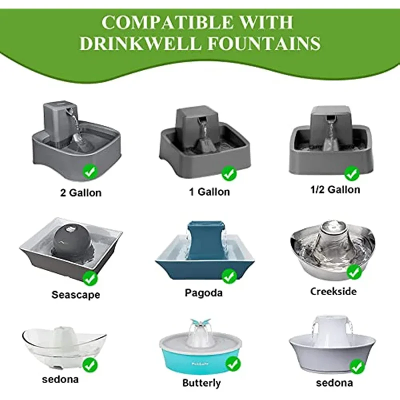 Replace Carbon Filters Compatible with Petsafe Cat Water Fountains thumbnail