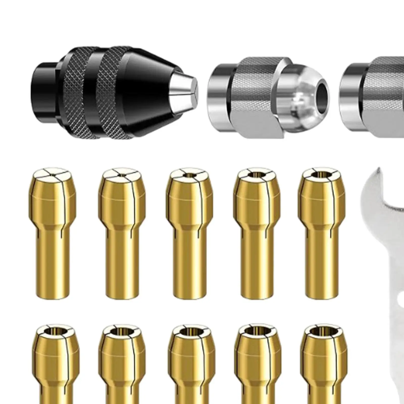 Drill Chuck Collet Set Replacement for Stable Performance Easy to Mount