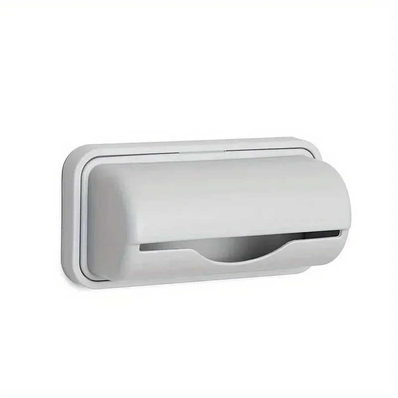 1/2/3/4pcs Trash Bags Storage Box Garbage Bag Dispenser Kitchen Wall Mounted Grocery Bag Holder Kitchen Plastic Bags Container