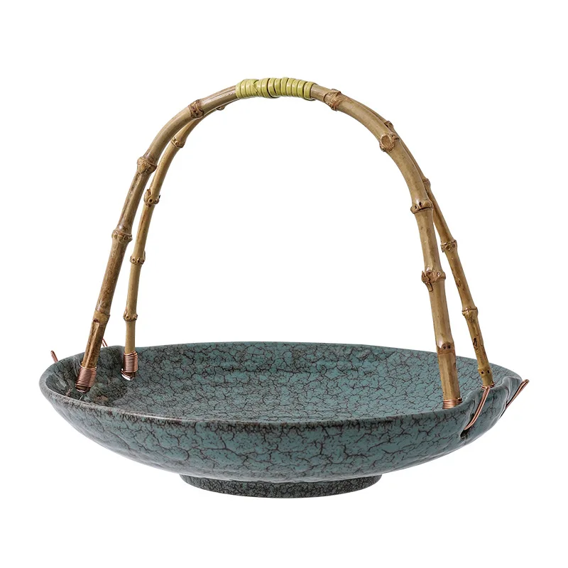 

Creative ceramic Portable basket Hotel specialty Fruit Dried fruit Restaurant ceramic