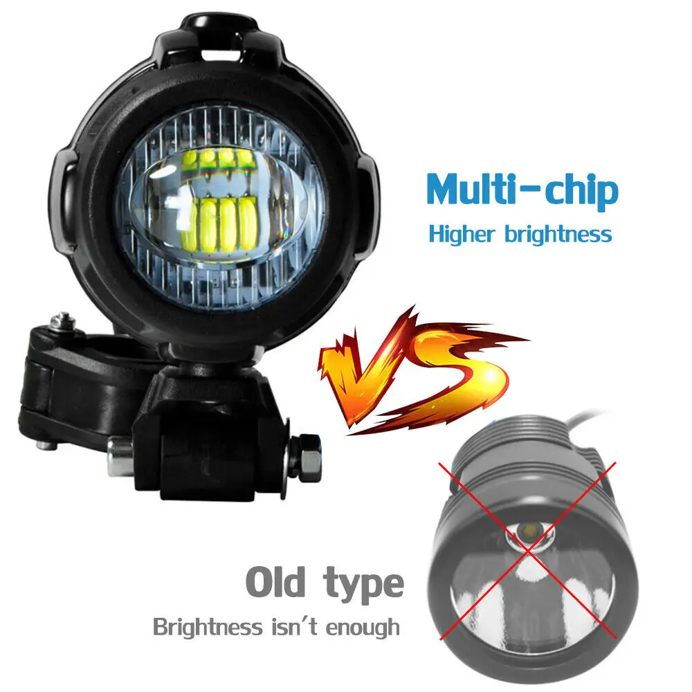 Universal Motorcycle Front Fog Light Led Driving Passing Fog Lamp Lights Auxiliary For R1250GS R1200GS F750GS F850GS G310GS