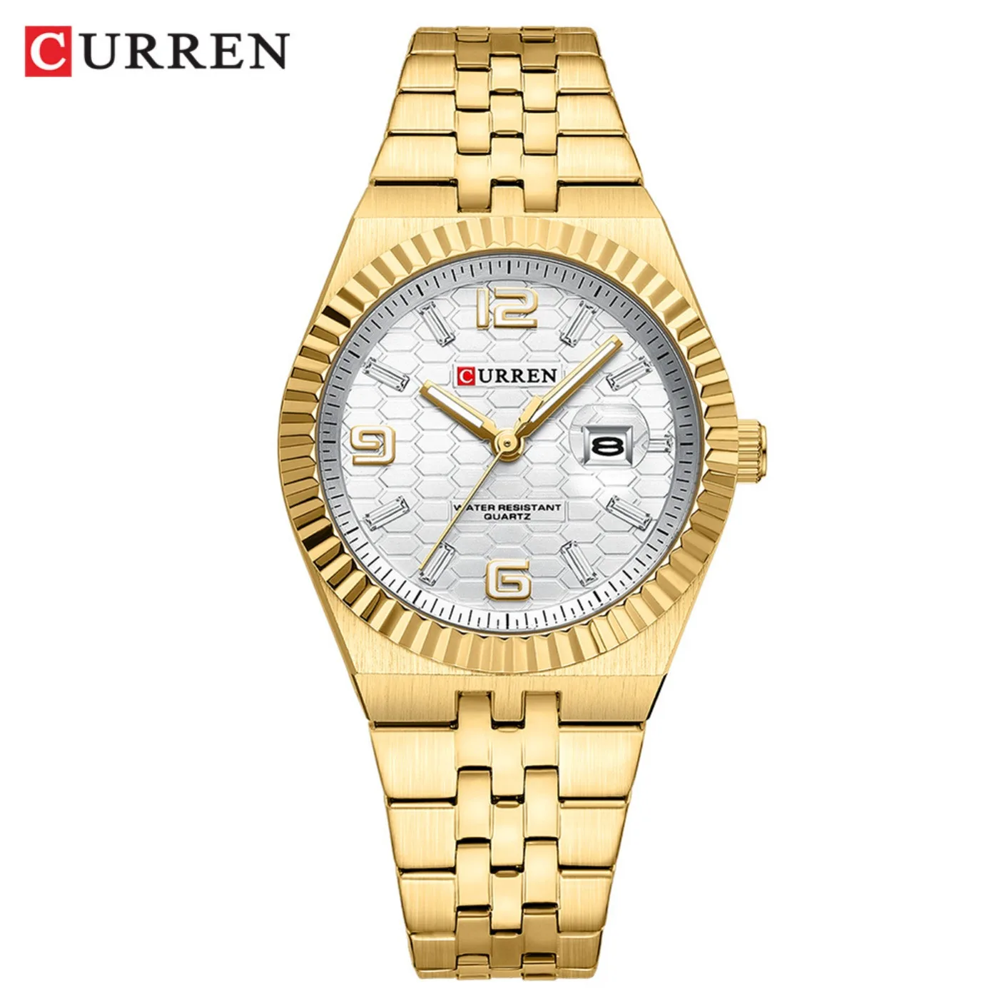 CURREN Women's Watch Analog Quartz Waterproof Ladies Wrist Watches with Date Dainty Fashion Luxury Stainless Steel Watch view 2