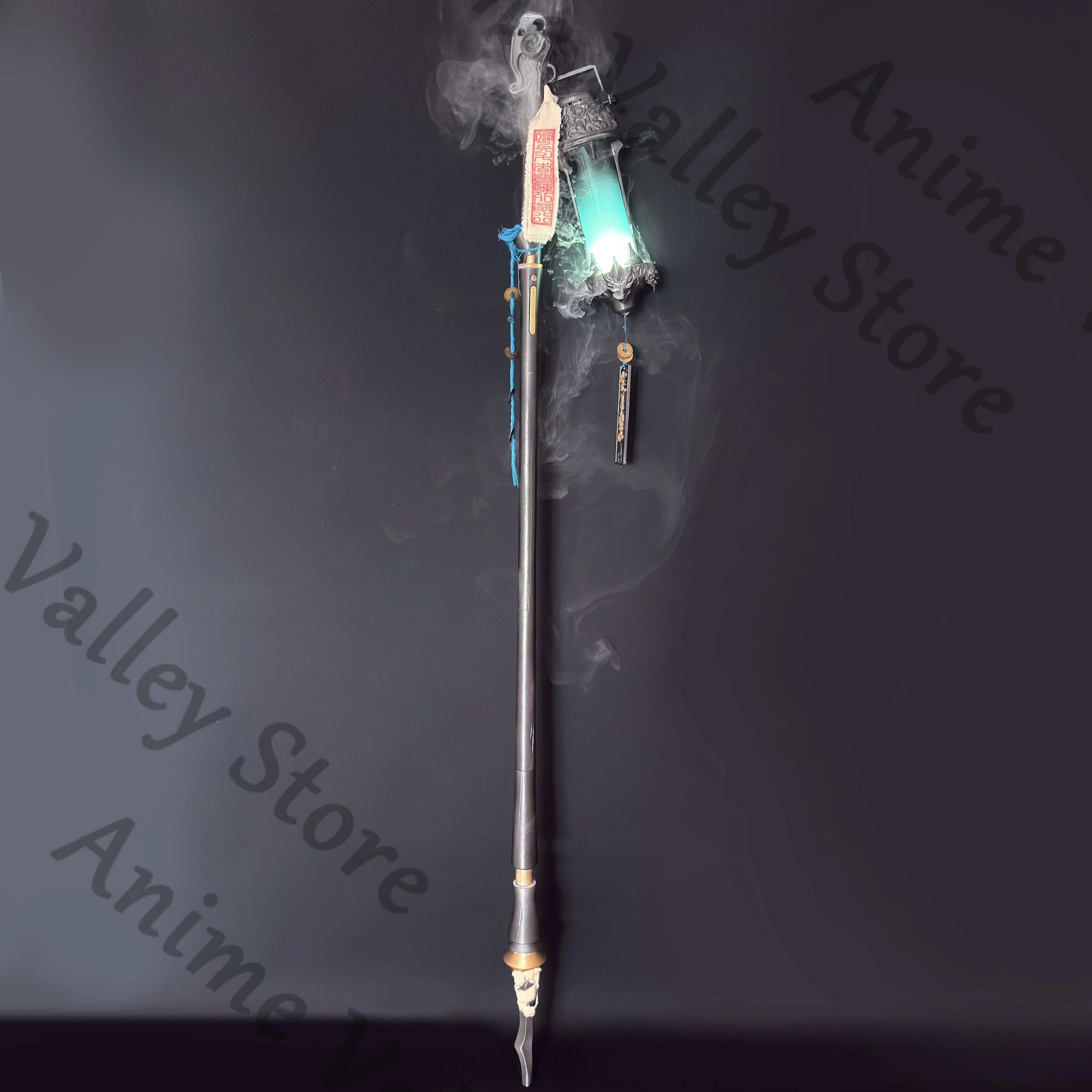 Anime Wuthering Waves Jingran Cosplay Leuchtender Rauchlaternenstab Requisite Cartoon-Stäbe Audio-Video-Halloween-Waffen-Requisiten