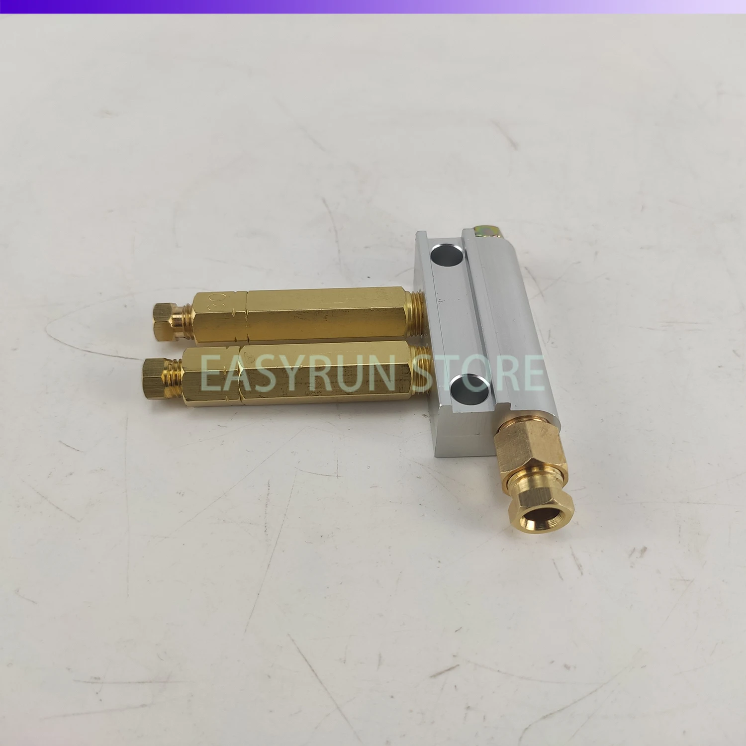 Oil Piston Aluminum Distributor 2 Outlets DX/10/20/30/40/50 Resistance volumetric 4mm Oil Distributor Thread R1/8