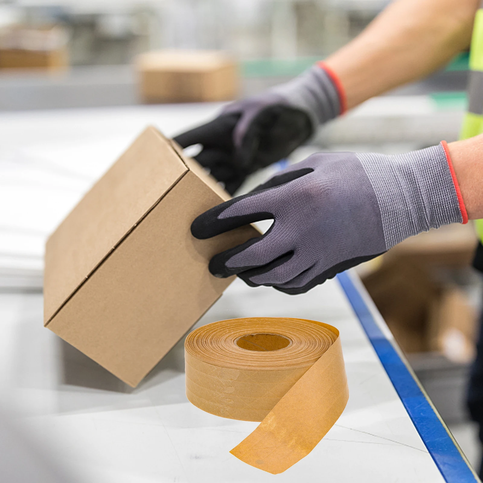 

Kraft Paper Tape Aggressive Adhesive Art Painting for Packing Boxes Mailing Packaging DIY Gift Package