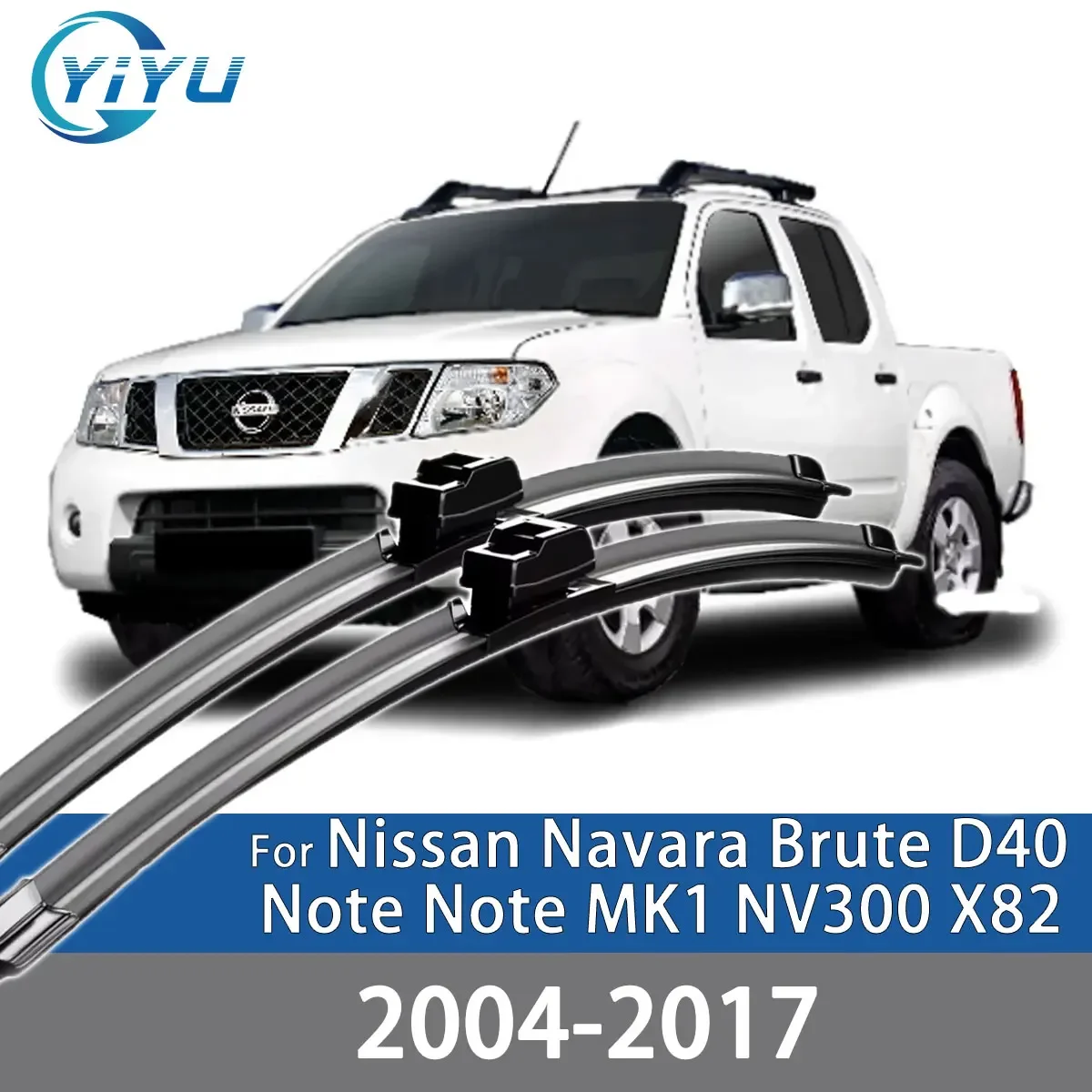 2PCS Auto Frontscheibenwischer Für Nissan Navara Brute D40 Note Note MK1 NV300 X82 2004-2017 Windschutzscheibe Windschutzscheibe Zubehör
