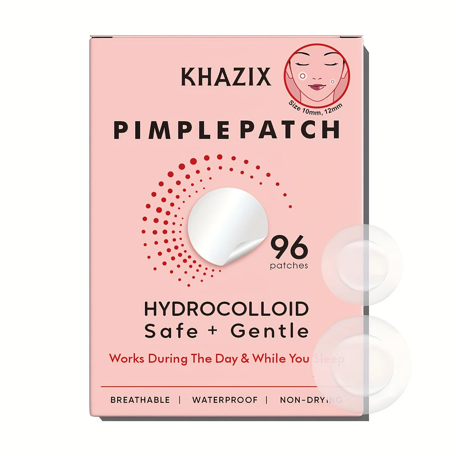 

pimple Patches, Invisible Spot Coverage - Facial Hydrocolloid pimple Patches, Blemishes, Skin Care, Face Stickers, (36 pieces)