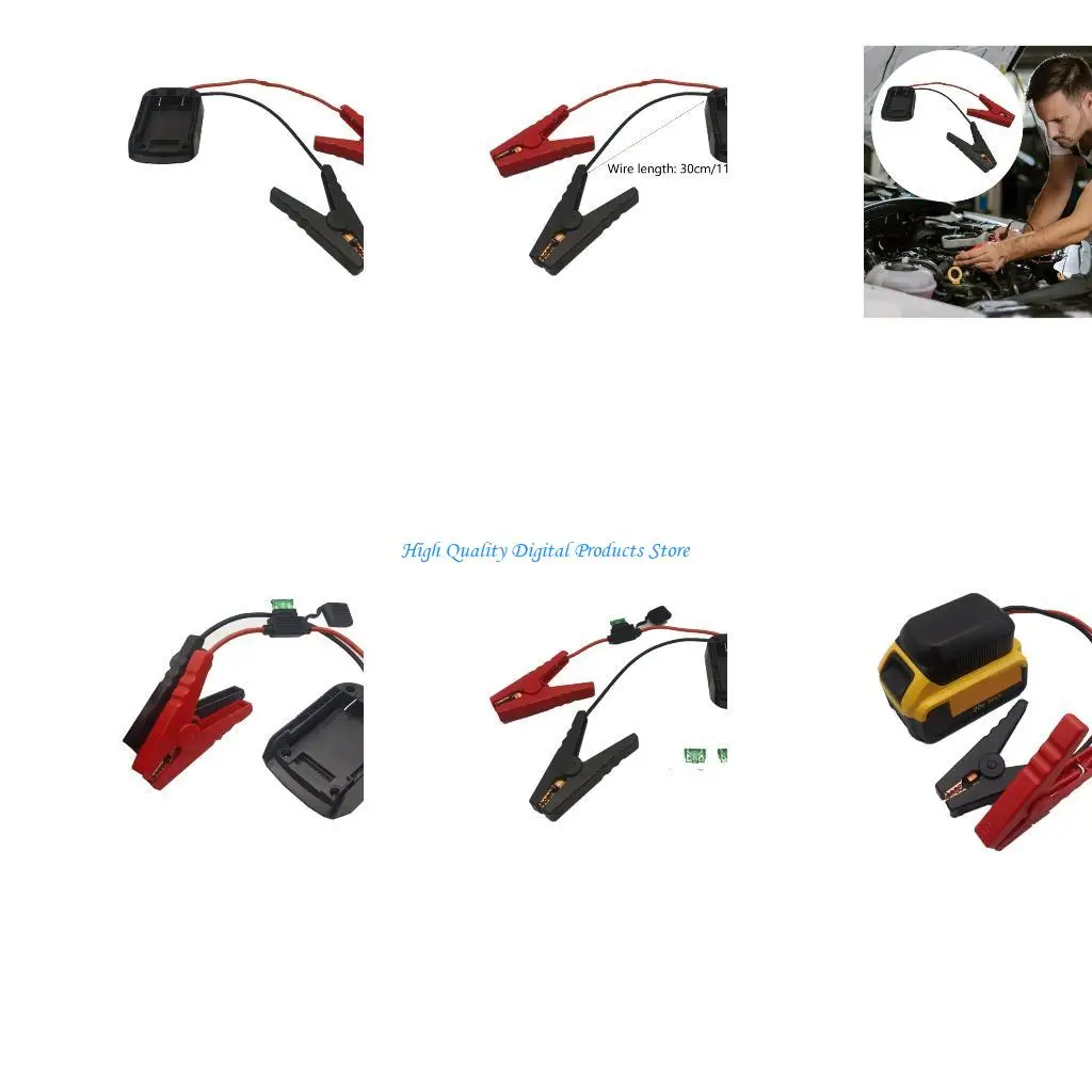 

U2JE Universal Car Jump Adapters Converts Tool Battery To 12V Power For Emergency Vehicle Ignitions And DIY Projects