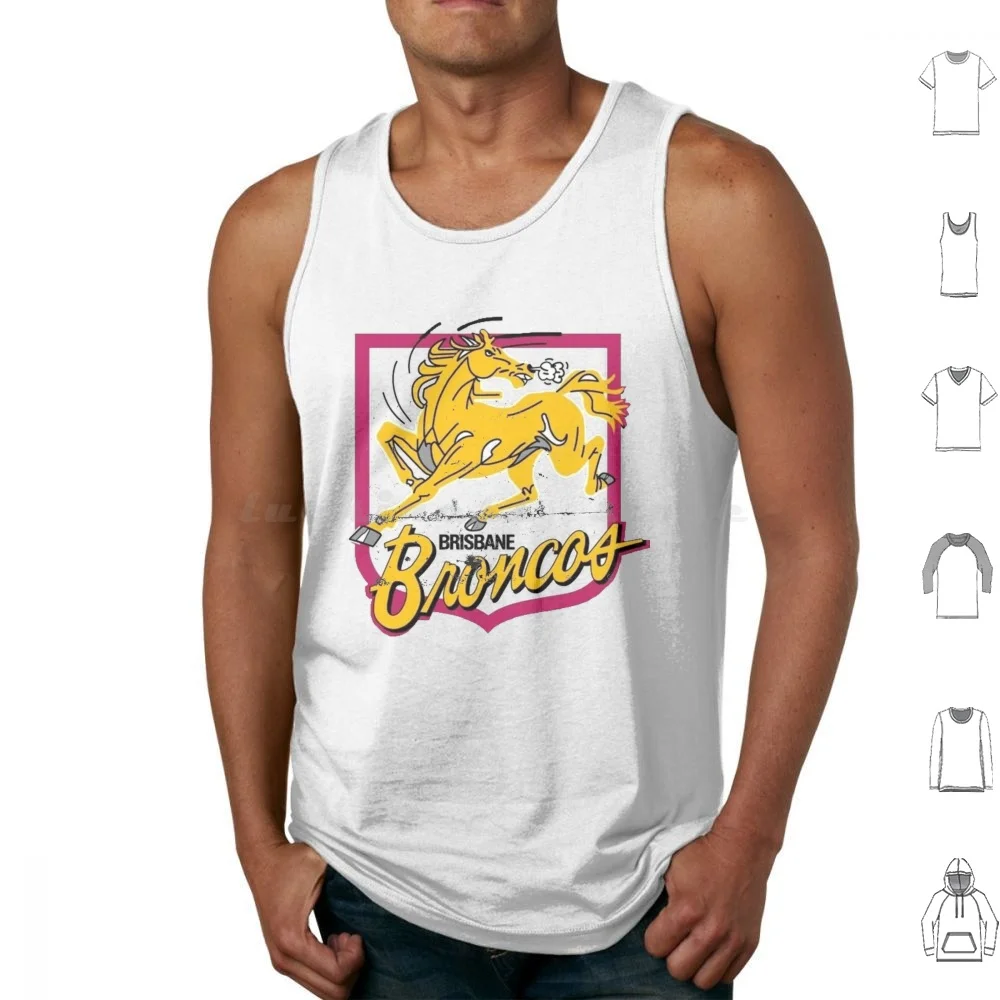 Retro Brisbane Broncos Tee Tank Tops Vest Sleeveless Broncos Brisbane Brisbane Broncos Retro Broncos Retro Nrl Nrl Retro