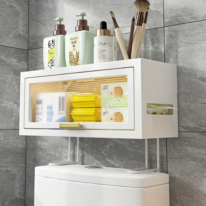 

Toilet Storage Cabinet Wall Hanging Bathroom Storage Cabinet Rack Organizer Bathroom Accessories Toilet Articles Storage Shelf