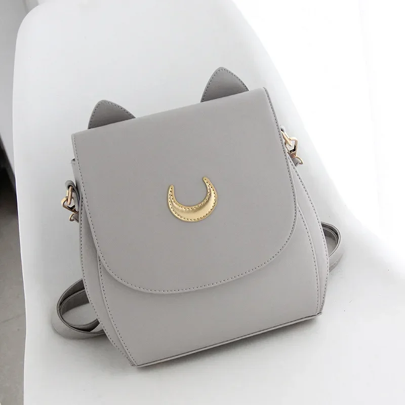 Anime Moon Satchel Luna Cat Dames Maanpatroon Schoudertas Handtas Rugzak PU-leer Messenger Casual Crossbody