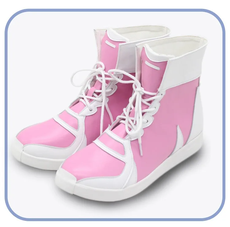 Dantsu Vlam Cosplay Schoenen Anime Pretty Derby Cosplay Props PU Lederen Schoenen Halloween Carnaval Laarzen Op maat gemaakt