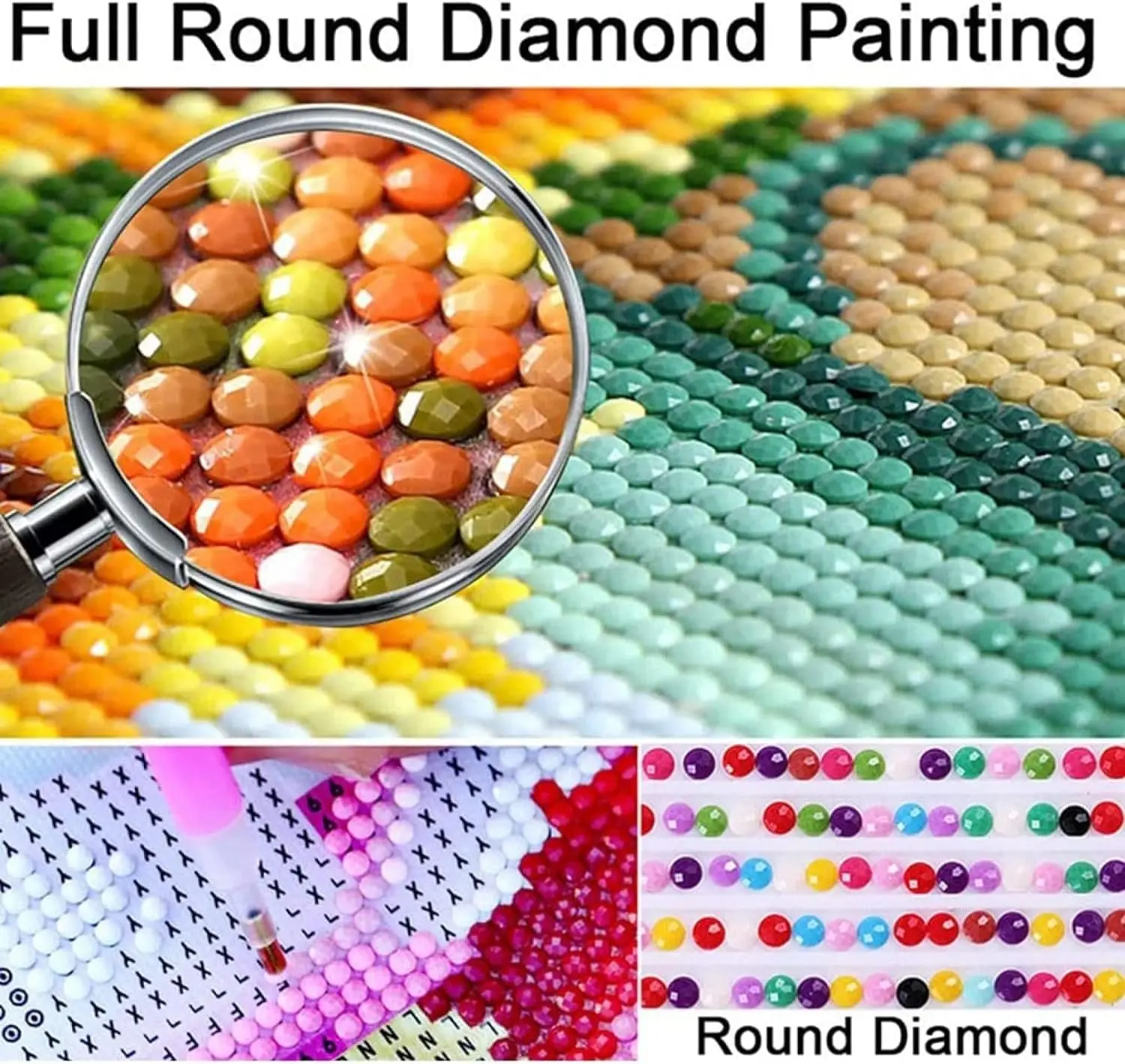 DIY 5D Diamond Painting by Number Kits Full Round Drill “Supernatural Art” Embroidery Cross Stitch Craft Home Wall Decoration